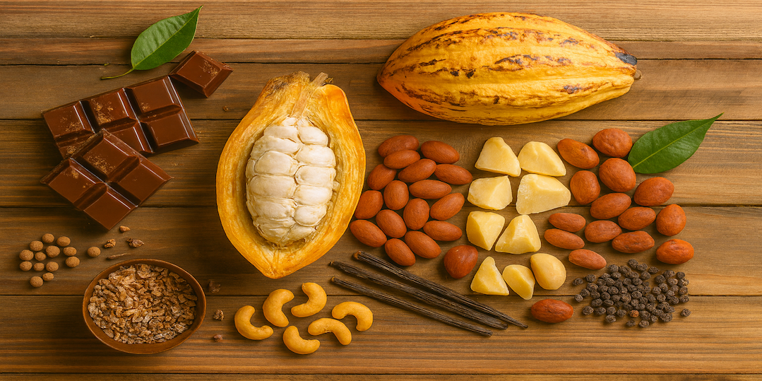 Cocoa landscape and farmers in Côte d'Ivoire