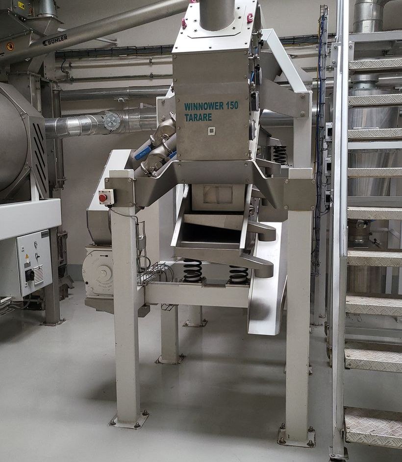 Cocoa processing equipment at the plant in Côte d'Ivoire